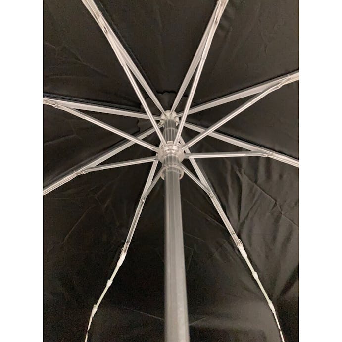晴れの日でも使える晴雨兼用折傘 カラビナ付 65cm ネイビー