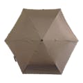晴れの日でも使える晴雨兼用折傘 60cm ヒートカット ブラウン