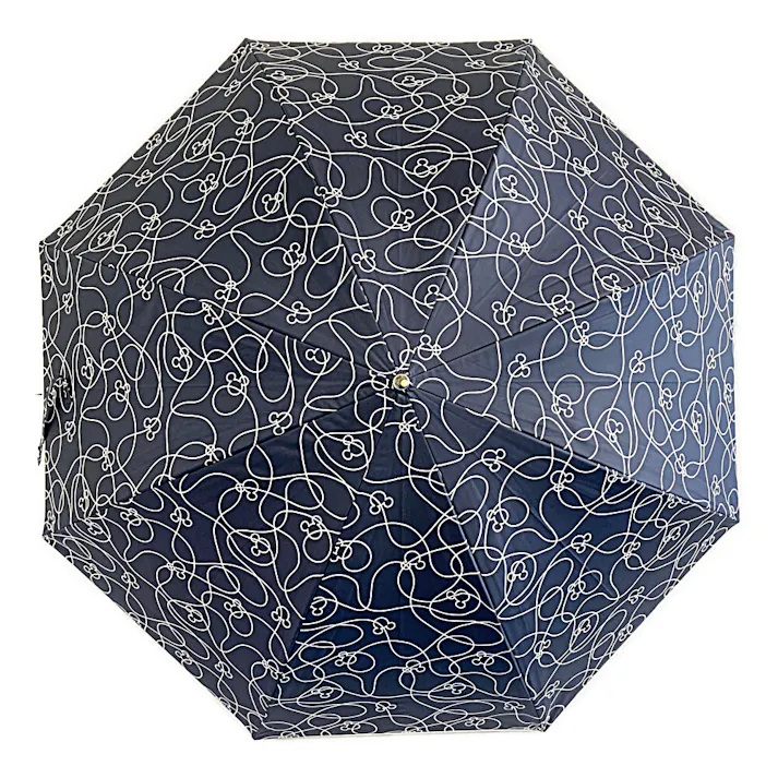 晴れの日でも使えるディズニー晴雨兼用長傘 58cm ミッキーネイビー