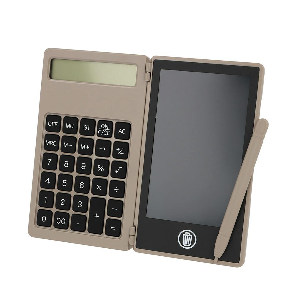 4.4インチ 電子メモパッド付電卓 モカ | 文房具・事務用品 通販
