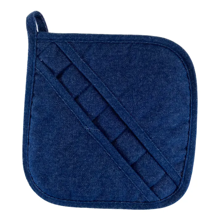 鍋敷きとしても使えるキッチンミトン デニム
