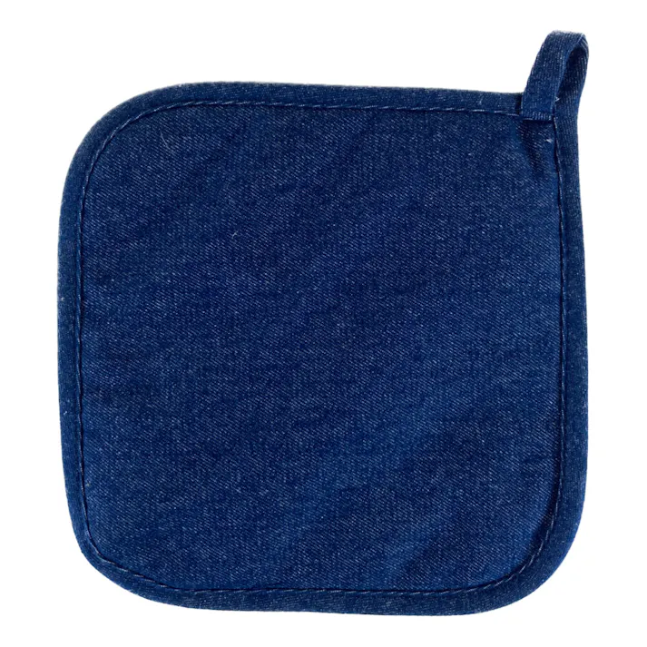 鍋敷きとしても使えるキッチンミトン デニム