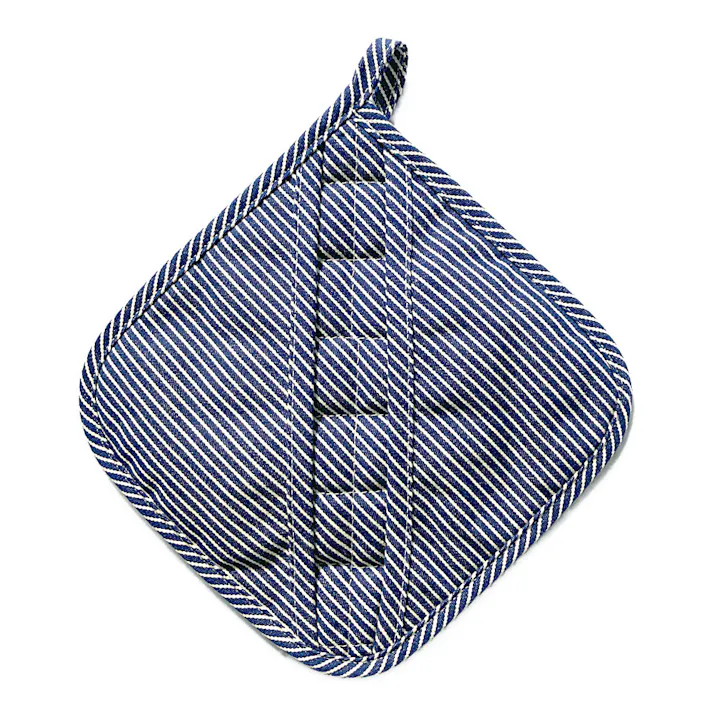 鍋敷きとしても使えるキッチンミトン ヒッコリー