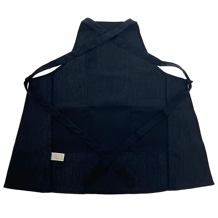 ツイル 無地タスキエプロン ネイビー