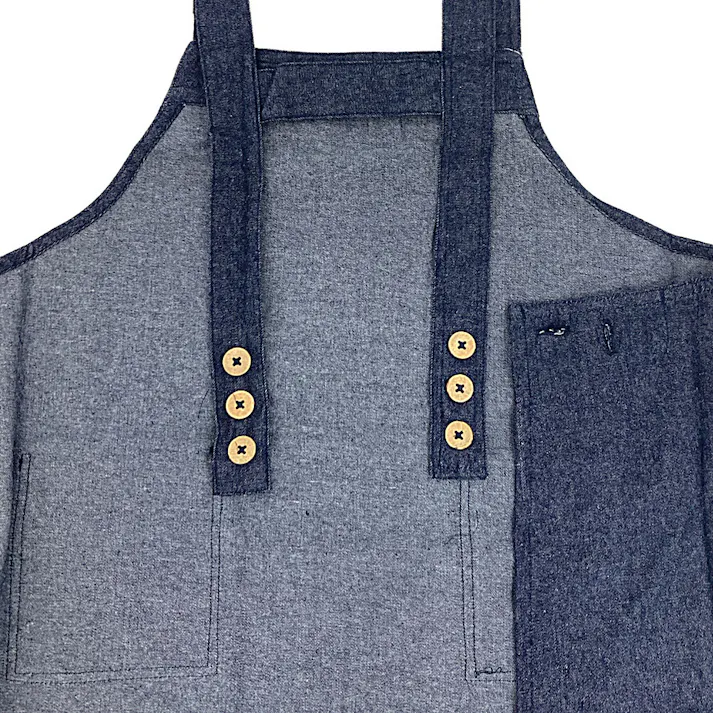 デニム子供エプロン130