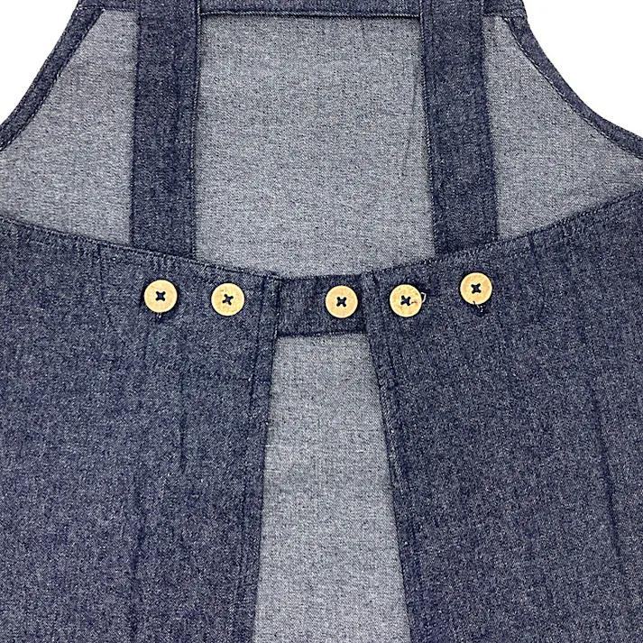 デニム子供エプロン130