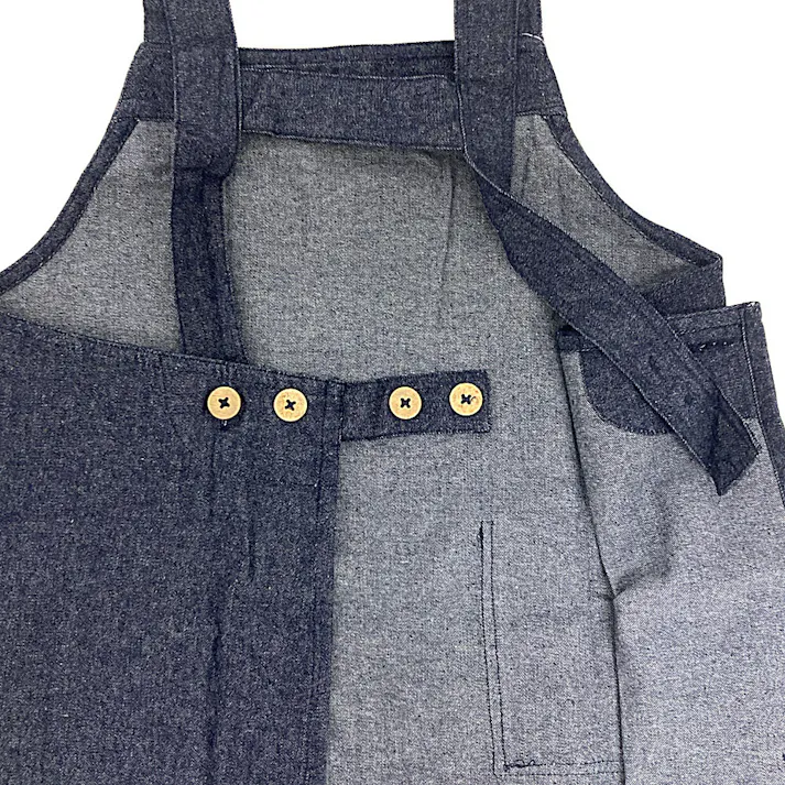 デニム子供エプロン130