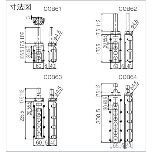 CAINZ-DASH】春日電機 電動機間接操作用押ボタン開閉器 ＣＯＢ６４