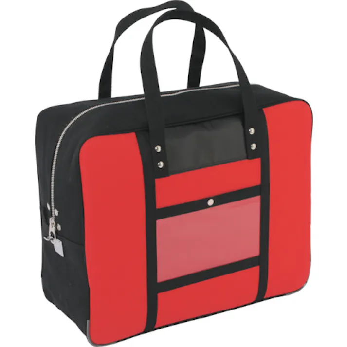 【CAINZ-DASH】三栄産業 帆布メール用ボストン(LL)馬蹄錠金具付 赤 BTLL-U-02【別送品】