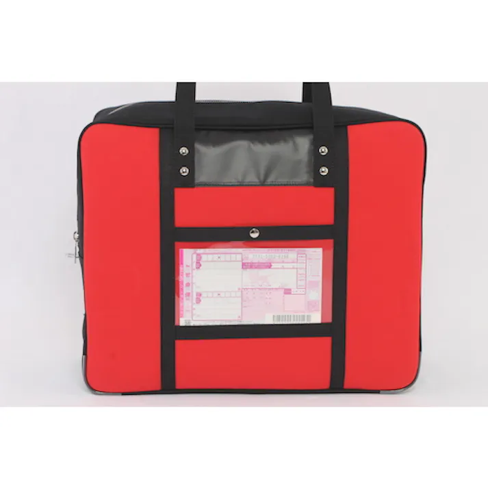 【CAINZ-DASH】三栄産業 帆布メール用ボストン(LL)馬蹄錠金具付 赤 BTLL-U-02【別送品】