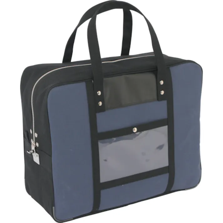 【CAINZ-DASH】三栄産業 帆布メール用ボストン(LL)馬蹄錠金具付 紺 BTLL-U-03【別送品】