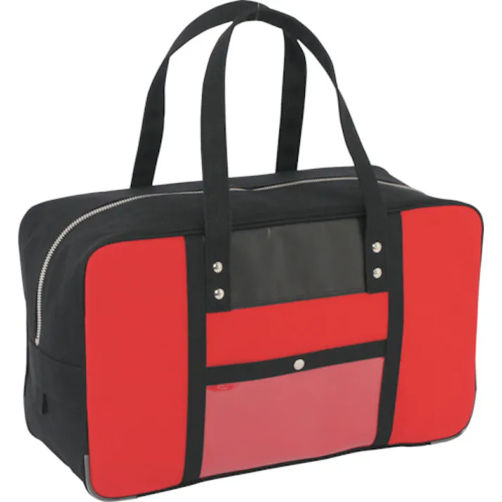 【CAINZ-DASH】三栄産業 帆布メール用ボストン(L)馬蹄錠金具付 赤 BTL-U-02【別送品】