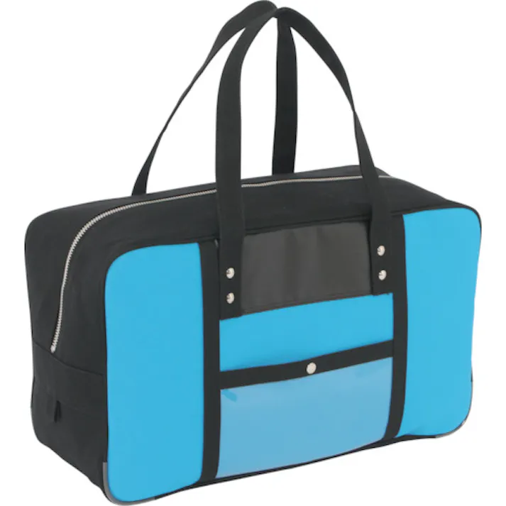 【CAINZ-DASH】三栄産業 帆布メール用ボストン(L)馬蹄錠金具付 ブルー BTL-U-09【別送品】