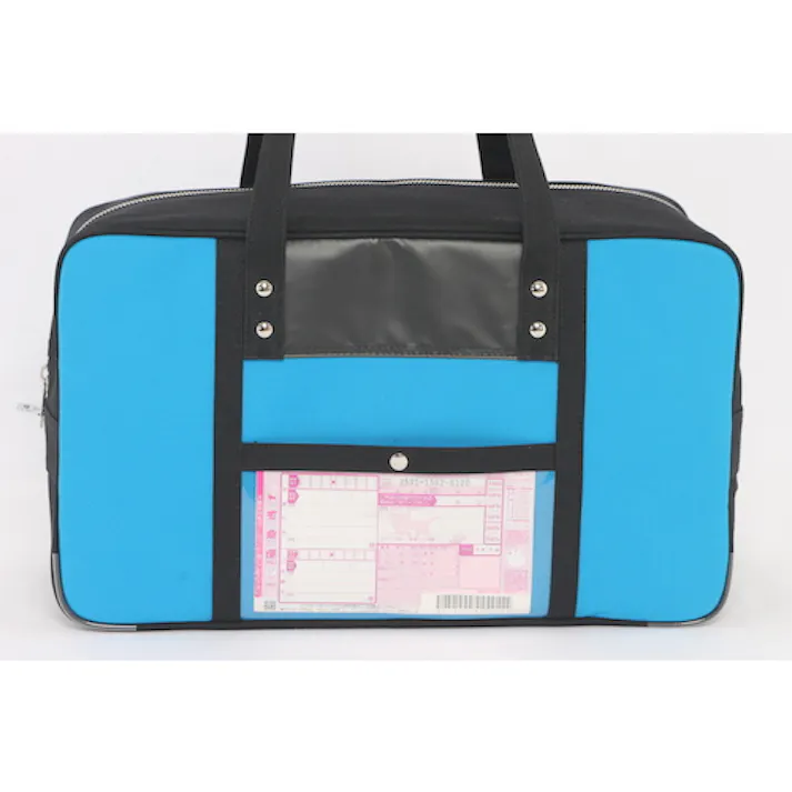 【CAINZ-DASH】三栄産業 帆布メール用ボストン(L)馬蹄錠金具付 ブルー BTL-U-09【別送品】