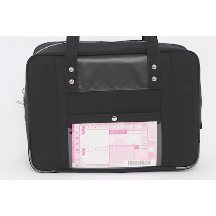 【CAINZ-DASH】三栄産業 帆布メール用ボストン(M)馬蹄錠金具付 黒 BTM-U-01【別送品】