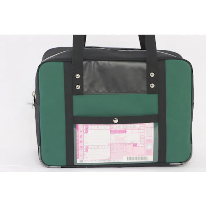 【CAINZ-DASH】三栄産業 帆布メール用ボストン(M)馬蹄錠金具付 モスグリーン BTM-U-07【別送品】