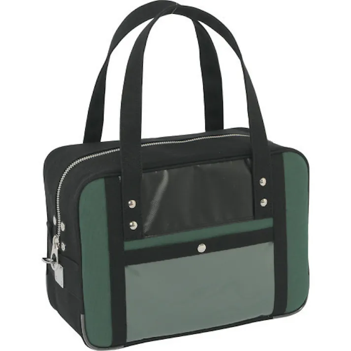 【CAINZ-DASH】三栄産業 帆布メール用ボストン(S)馬蹄錠金具付 モスグリーン BTS-U-07【別送品】