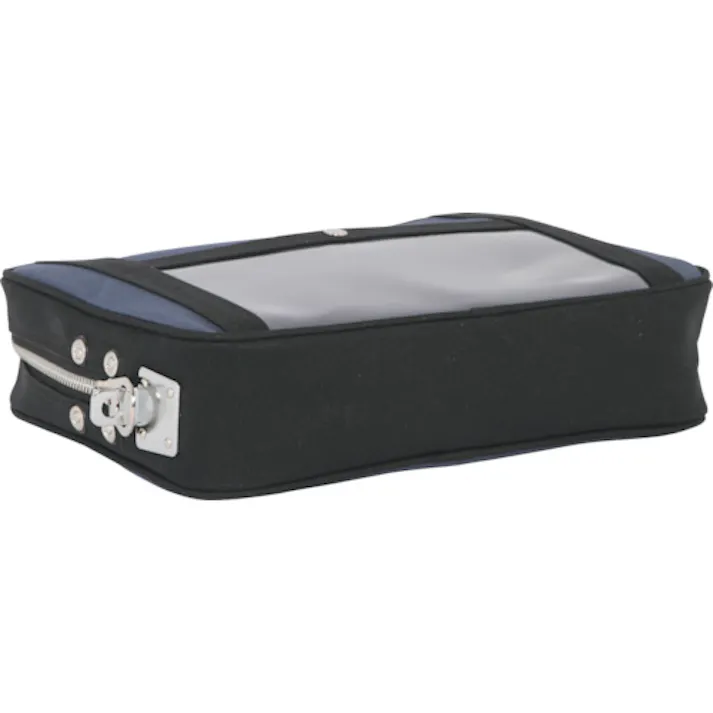 【CAINZ-DASH】三栄産業 帆布メール用ポーチ(L)馬蹄錠金具付 紺 PL-U-03【別送品】