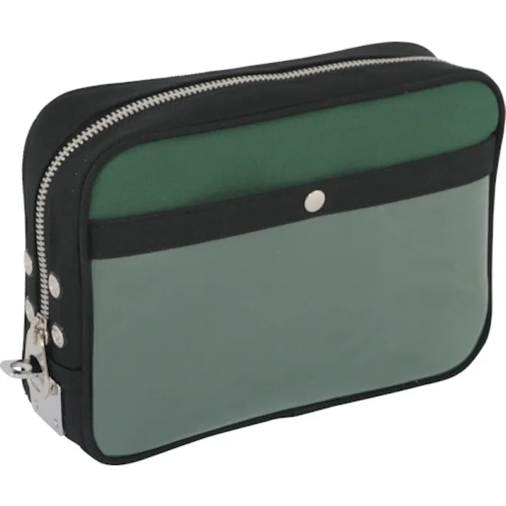 【CAINZ-DASH】三栄産業 帆布メール用ポーチ(M)馬蹄錠金具付 モスグリーン PM-U-07【別送品】