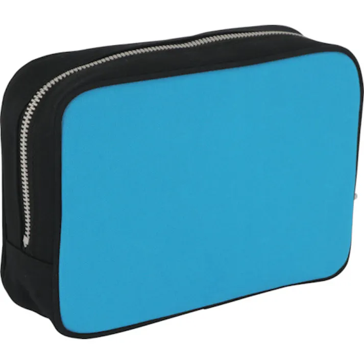 【CAINZ-DASH】三栄産業 帆布メール用ポーチ(M)馬蹄錠金具付 ブルー PM-U-09【別送品】