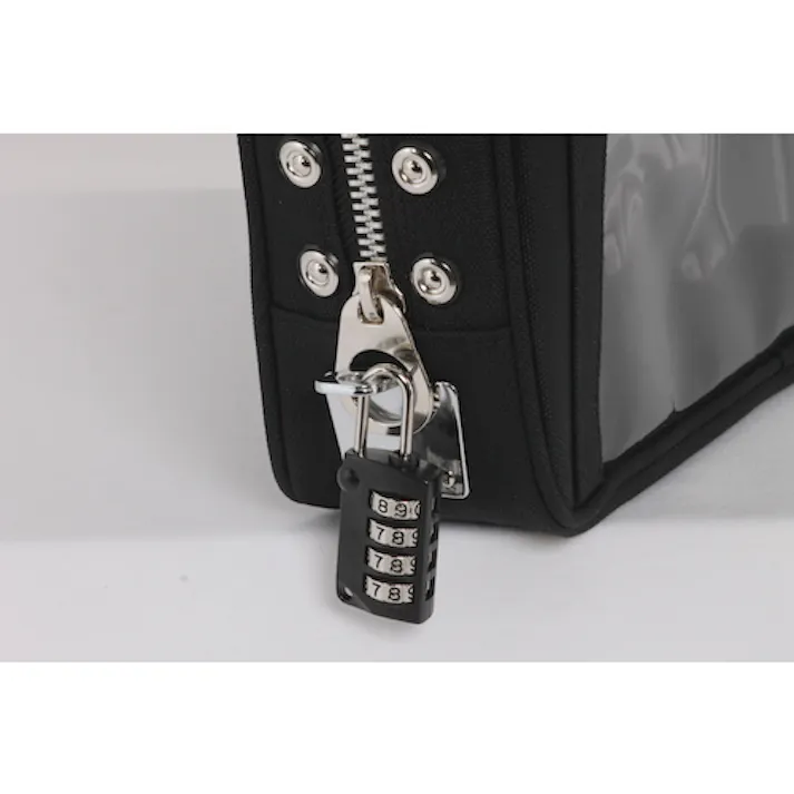 【CAINZ-DASH】三栄産業 帆布メール用ポーチ(M)馬蹄錠金具付 ブルー PM-U-09【別送品】