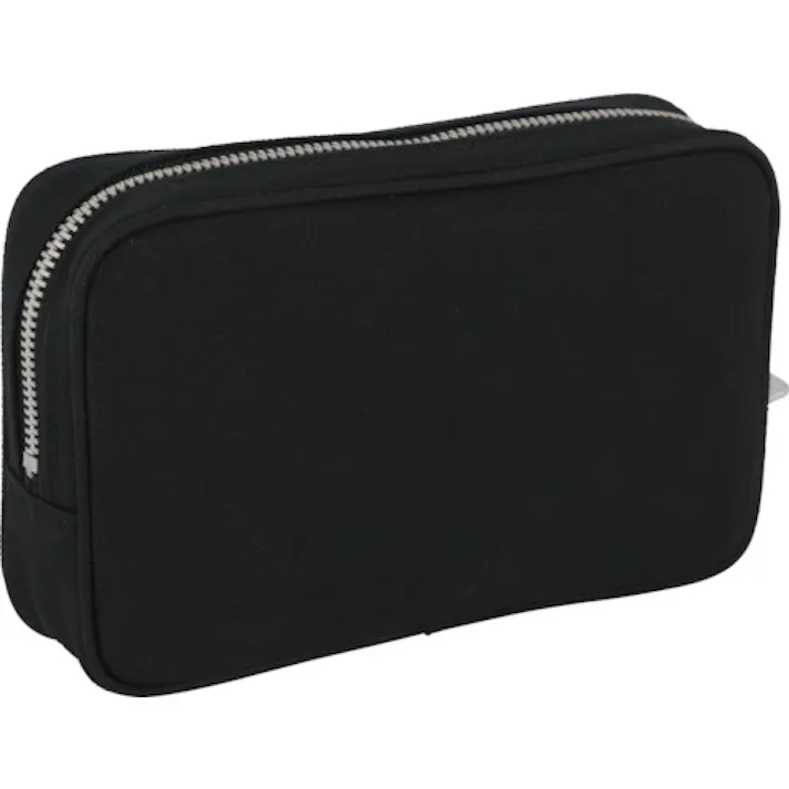 【CAINZ-DASH】三栄産業 帆布メール用ポーチ(S)馬蹄錠金具付 黒 PS-U-01【別送品】