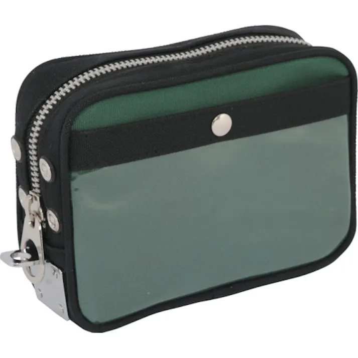 【CAINZ-DASH】三栄産業 帆布メール用ポーチ(SS)馬蹄錠金具付 モスグリーン PSS-U-07【別送品】