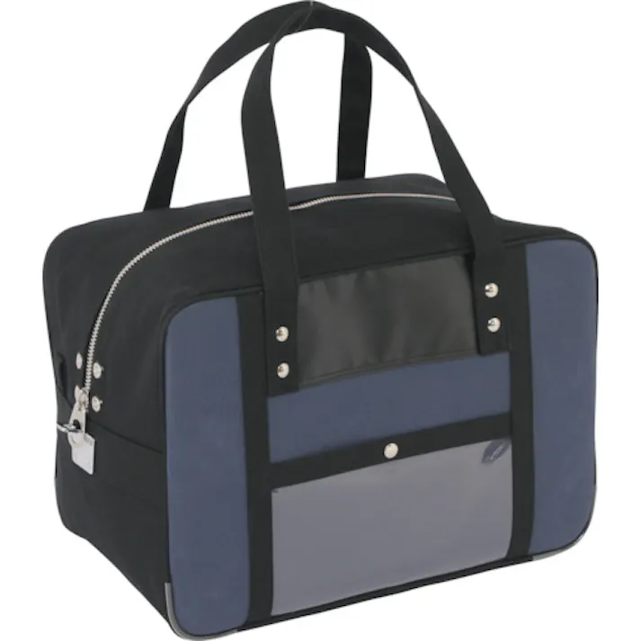 【CAINZ-DASH】三栄産業 帆布メール用ボストンMマチ広 馬蹄錠金具付 紺 BTMDE-U-03【別送品】