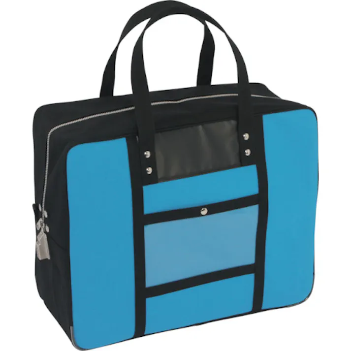 【CAINZ-DASH】三栄産業 帆布メール用ボストン(LL)SED-1錠付 ブルー BTLL-SED-09【別送品】