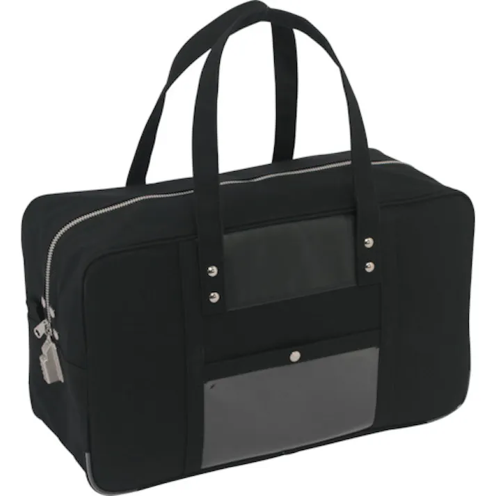 【CAINZ-DASH】三栄産業 帆布メール用ボストン(L)SED-1錠付 黒 BTL-SED-01【別送品】