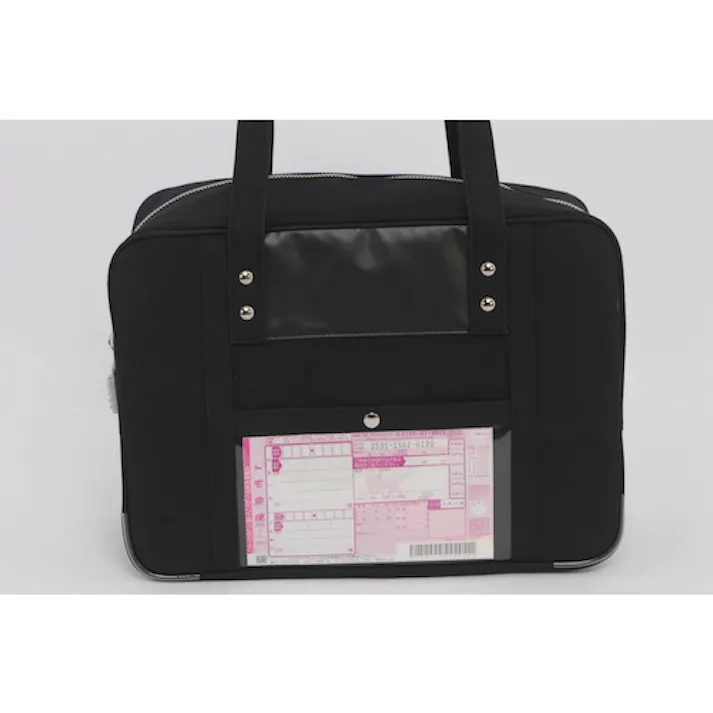 【CAINZ-DASH】三栄産業 帆布メール用ボストン(M)SED-1錠付 黒 BTM-SED-01【別送品】