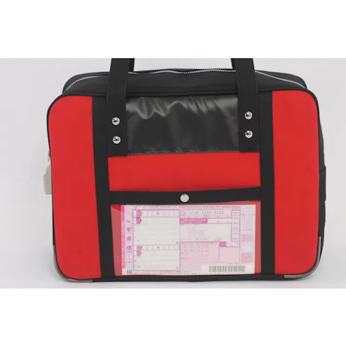 【CAINZ-DASH】三栄産業 帆布メール用ボストン(M)SED-1錠付 赤 BTM-SED-02【別送品】