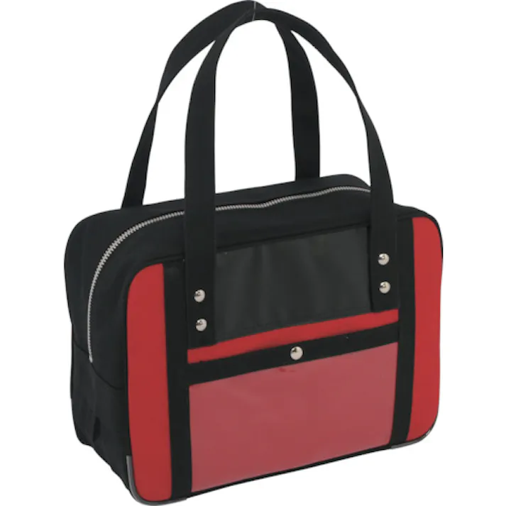 【CAINZ-DASH】三栄産業 帆布メール用ボストン(S)SED-1錠付 赤 BTS-SED-02【別送品】