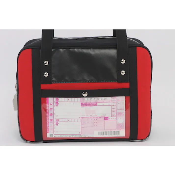 【CAINZ-DASH】三栄産業 帆布メール用ボストン(S)SED-1錠付 赤 BTS-SED-02【別送品】