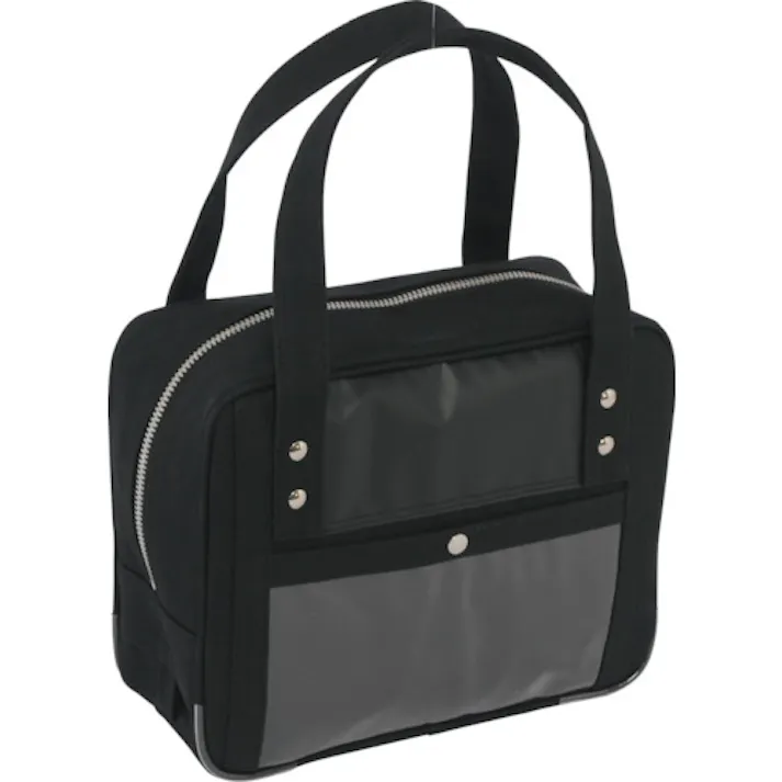 【CAINZ-DASH】三栄産業 帆布メール用ボストン(SS)SED-1錠付 黒 BTSS-SED-01【別送品】