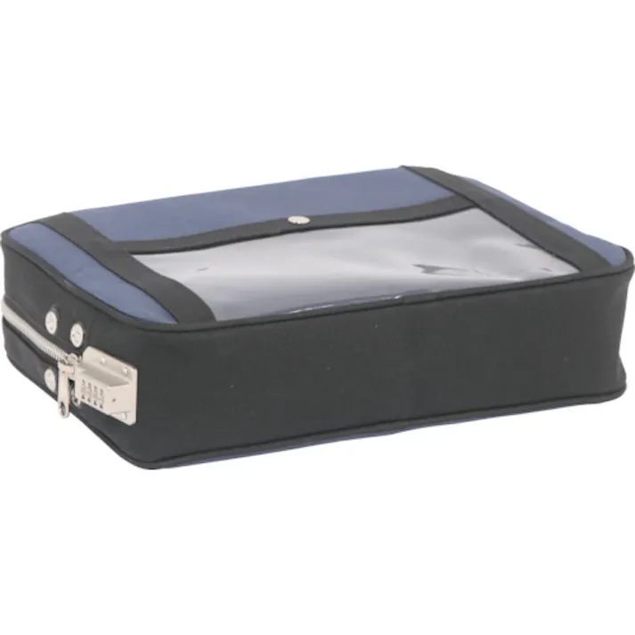 【CAINZ-DASH】三栄産業 帆布メール用ポーチ(L)SED-1錠付 紺 PL-SED-03【別送品】