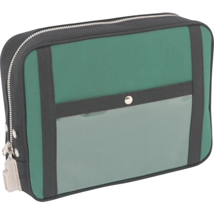 【CAINZ-DASH】三栄産業 帆布メール用ポーチ(L)SED-1錠付 モスグリーン PL-SED-07【別送品】