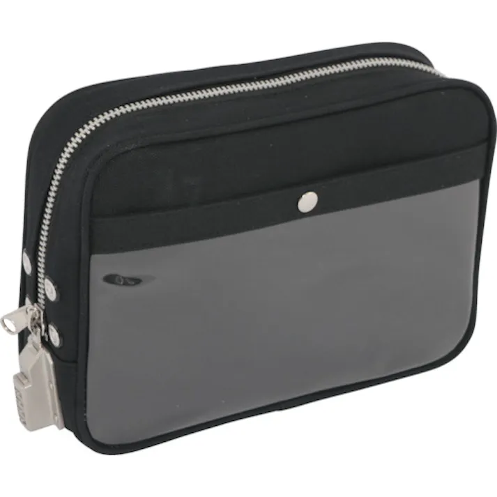 【CAINZ-DASH】三栄産業 帆布メール用ポーチ(M)SED-1錠付 黒 PM-SED-01【別送品】