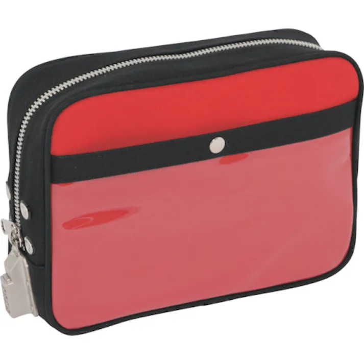 【CAINZ-DASH】三栄産業 帆布メール用ポーチ(M)SED-1錠付 赤 PM-SED-02【別送品】