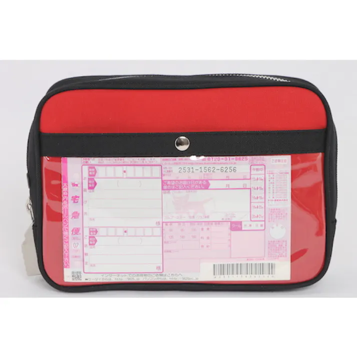 【CAINZ-DASH】三栄産業 帆布メール用ポーチ(M)SED-1錠付 赤 PM-SED-02【別送品】