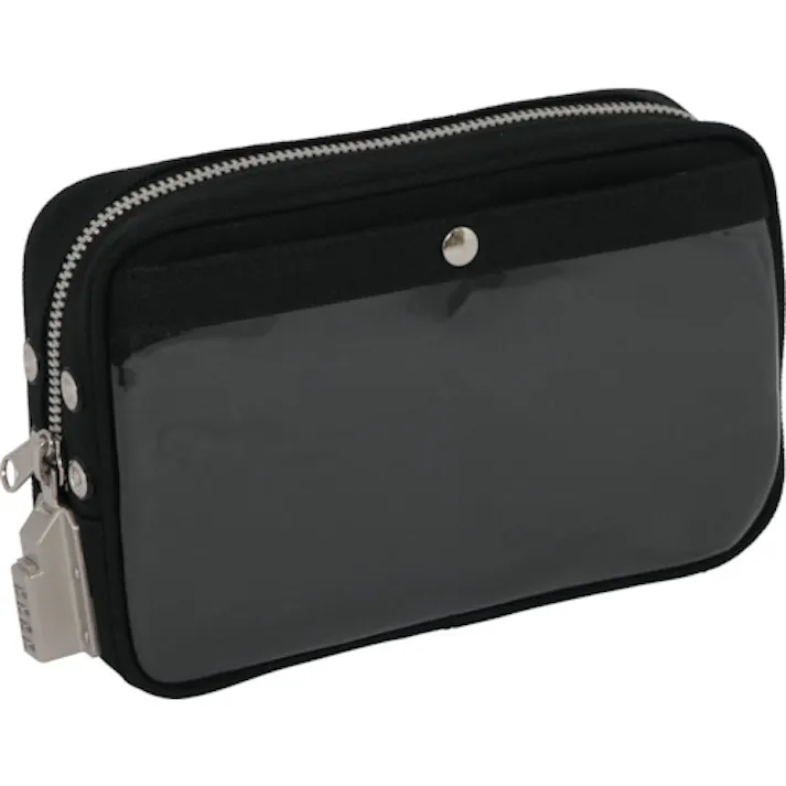 【CAINZ-DASH】三栄産業 帆布メール用ポーチ(S)SED-1錠付 黒 PS-SED-01【別送品】