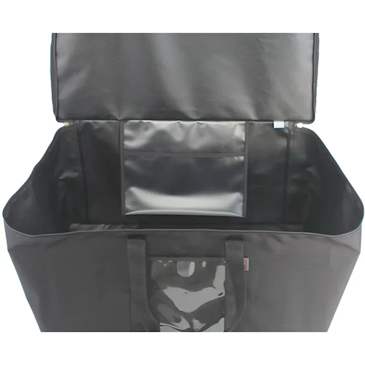 【CAINZ-DASH】三栄産業 折り畳みコンテナバッグ 75L 黒 WS-CB75-01【別送品】