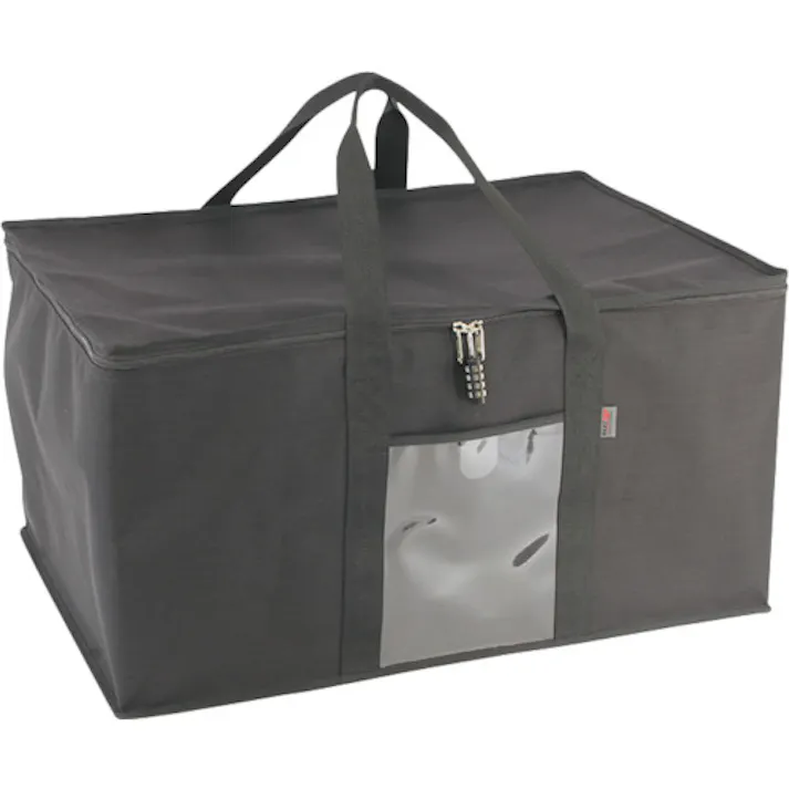 【CAINZ-DASH】三栄産業 折り畳みコンテナバッグ 75L 黒 WS-CB75-01【別送品】