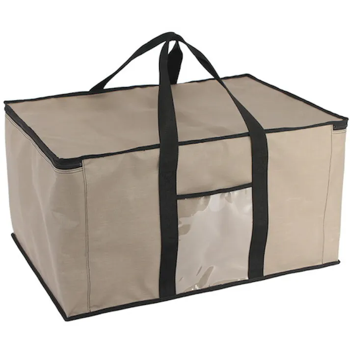 【CAINZ-DASH】三栄産業 折り畳みコンテナバッグ 75L グレージュ WS-CB75-00【別送品】