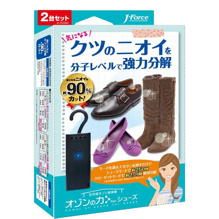 J-Force 住宅用オゾン脱臭器 オゾンの力forシューズ 2個入り JF-EO3SW