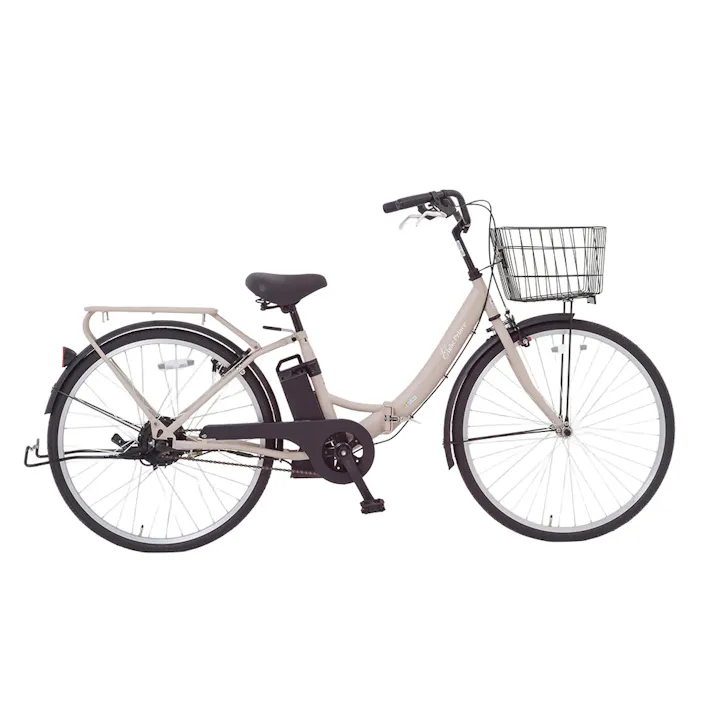 電動アシスト自転車 折りたたみワンモードアシスト EightPrince 26インチ SST-DRO100 ライトベージュ