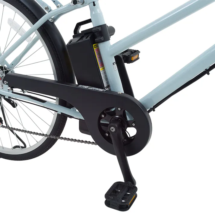 電動アシスト自転車 ワンモードアシスト EightPrince 26インチ 外装6段 SST-ATS266 ウォーターブルー
