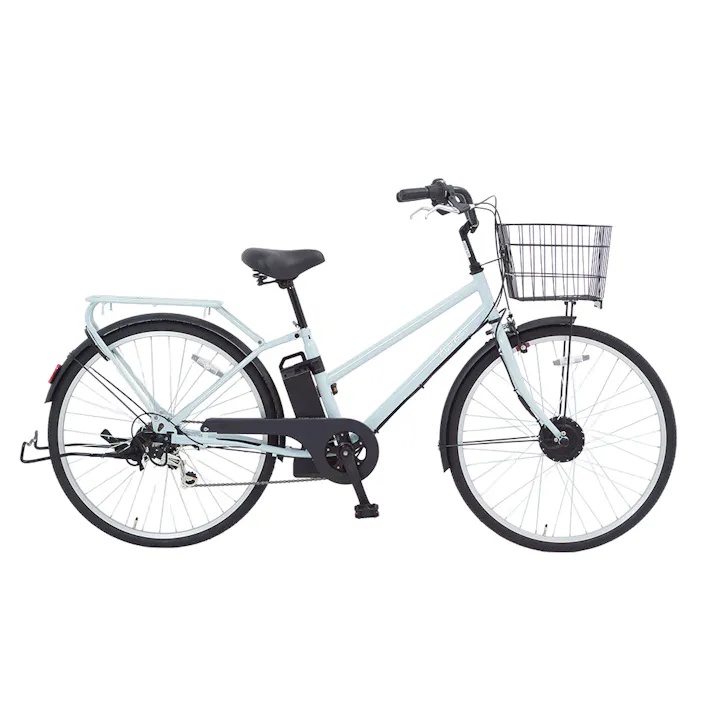 電動アシスト自転車 ワンモードアシスト EightPrince 26インチ 外装6段 SST-ATS266 ウォーターブルー