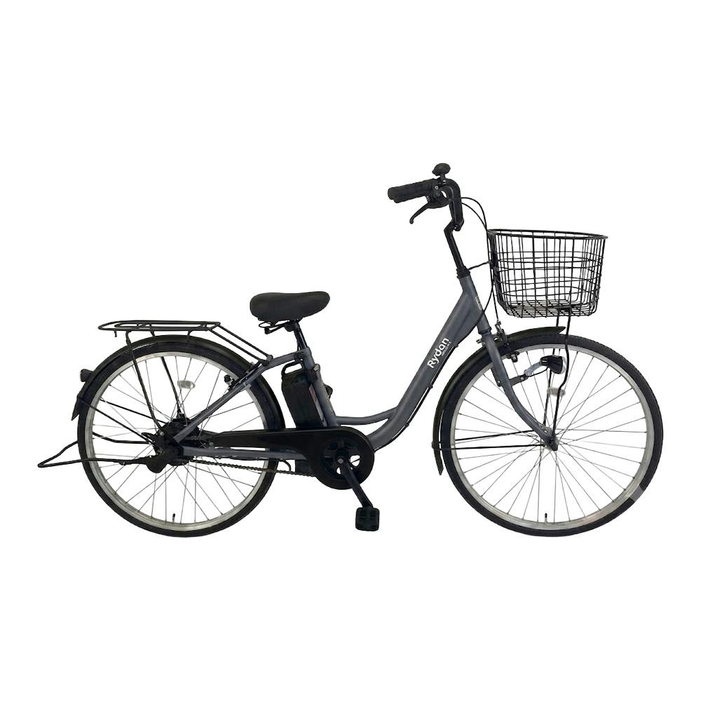 26年モデル 電動アシスト自転車 ワンモードアシスト 26インチ マットグレー