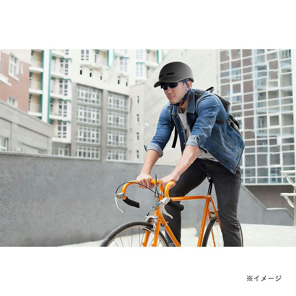 シティサイクルヘルメット ブラック SG認証付き | 自転車用